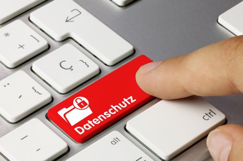 Foto: Tastatur mit einer Taste Datenschutz